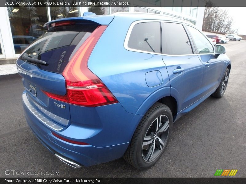 Bursting Blue Metallic / Charcoal 2018 Volvo XC60 T6 AWD R Design