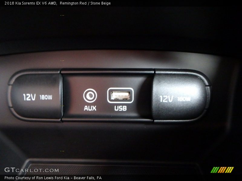 Remington Red / Stone Beige 2018 Kia Sorento EX V6 AWD