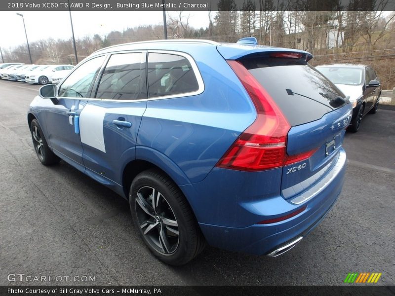 Bursting Blue Metallic / Charcoal 2018 Volvo XC60 T6 AWD R Design