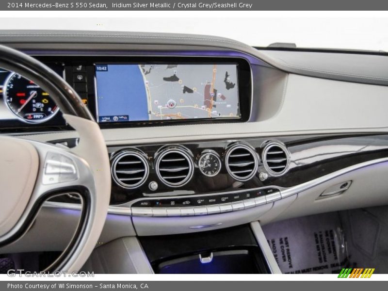 Iridium Silver Metallic / Crystal Grey/Seashell Grey 2014 Mercedes-Benz S 550 Sedan