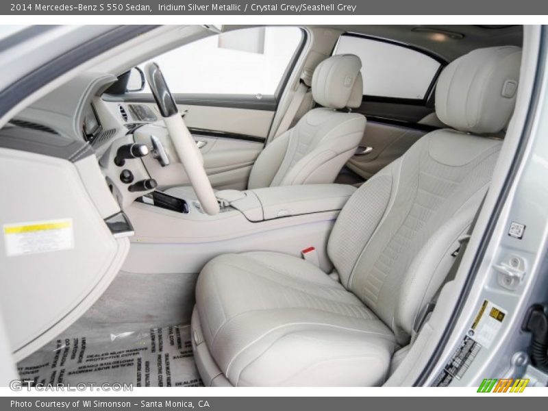 Iridium Silver Metallic / Crystal Grey/Seashell Grey 2014 Mercedes-Benz S 550 Sedan