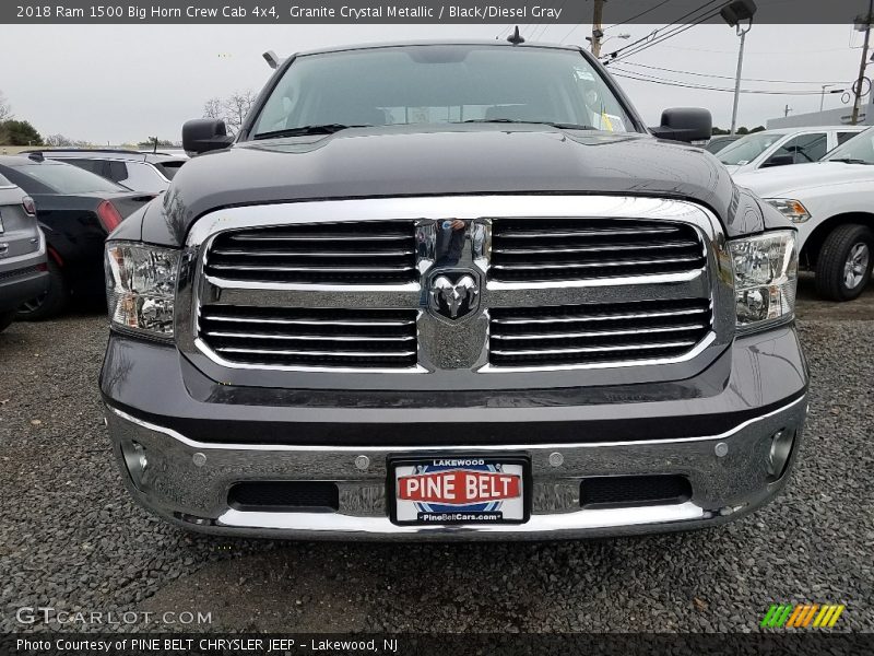 Granite Crystal Metallic / Black/Diesel Gray 2018 Ram 1500 Big Horn Crew Cab 4x4