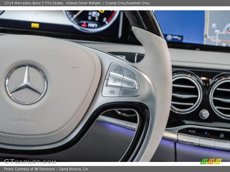 Iridium Silver Metallic / Crystal Grey/Seashell Grey 2014 Mercedes-Benz S 550 Sedan