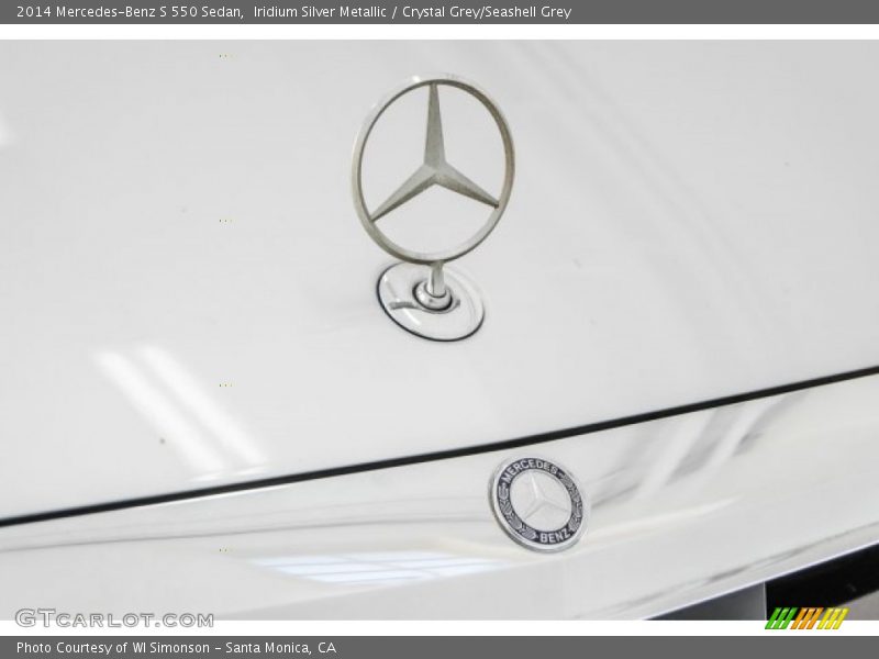 Iridium Silver Metallic / Crystal Grey/Seashell Grey 2014 Mercedes-Benz S 550 Sedan
