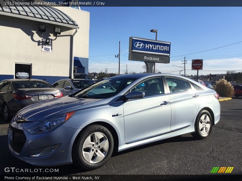 Silver Frost Metallic / Gray 2011 Hyundai Sonata Hybrid