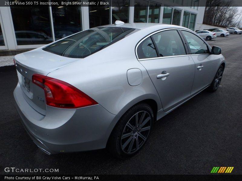 Bright Silver Metallic / Black 2018 Volvo S60 T5 Inscription