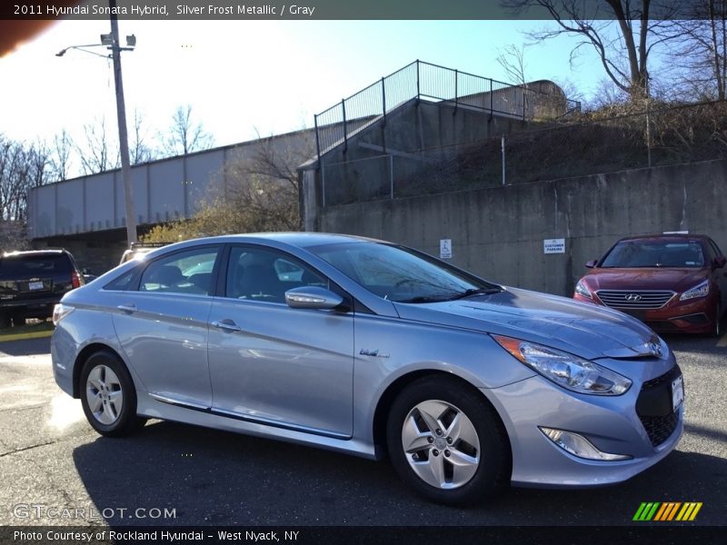 Silver Frost Metallic / Gray 2011 Hyundai Sonata Hybrid