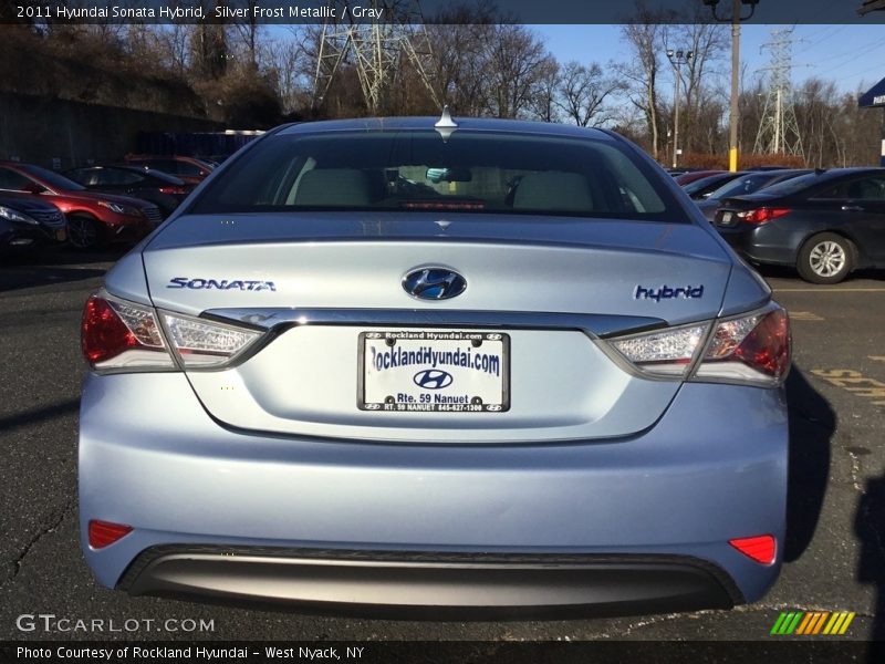 Silver Frost Metallic / Gray 2011 Hyundai Sonata Hybrid