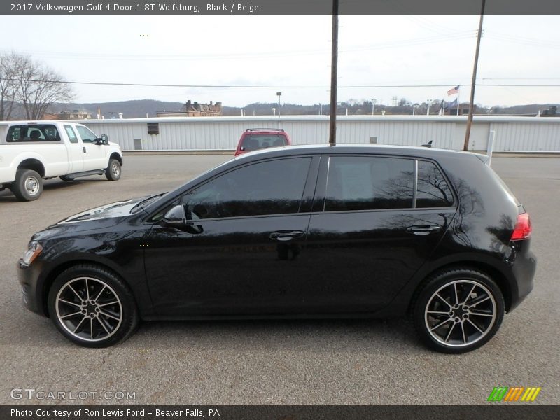 Black / Beige 2017 Volkswagen Golf 4 Door 1.8T Wolfsburg