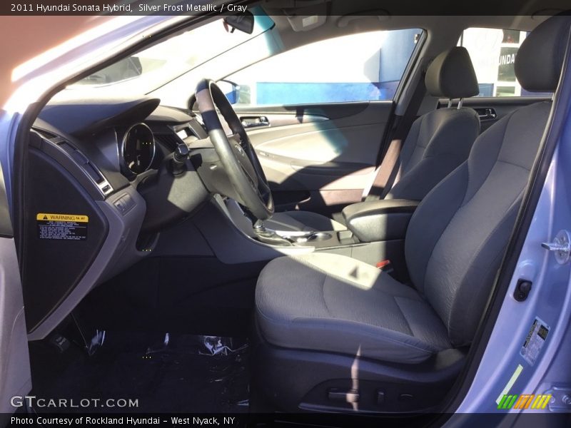 Silver Frost Metallic / Gray 2011 Hyundai Sonata Hybrid
