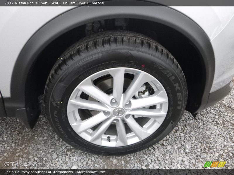 Brilliant Silver / Charcoal 2017 Nissan Rogue Sport S AWD
