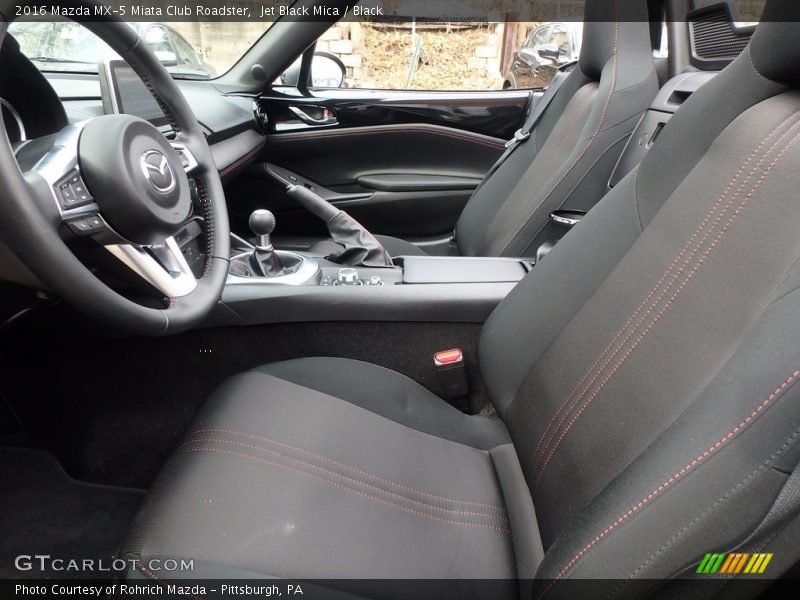 Jet Black Mica / Black 2016 Mazda MX-5 Miata Club Roadster