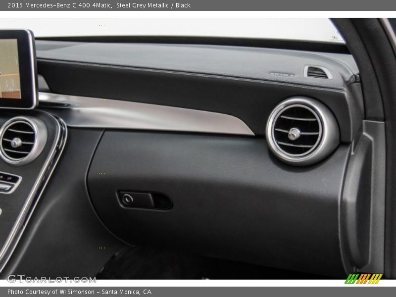 Steel Grey Metallic / Black 2015 Mercedes-Benz C 400 4Matic