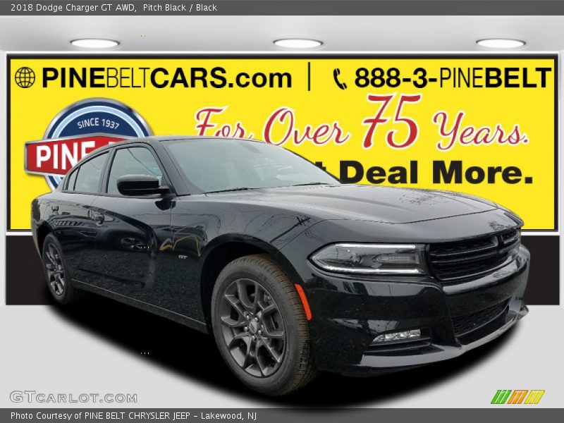 Pitch Black / Black 2018 Dodge Charger GT AWD