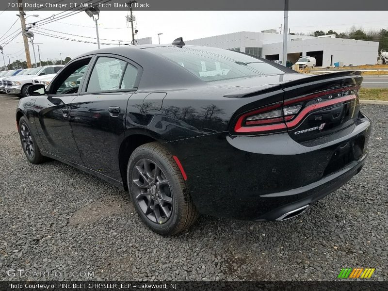Pitch Black / Black 2018 Dodge Charger GT AWD