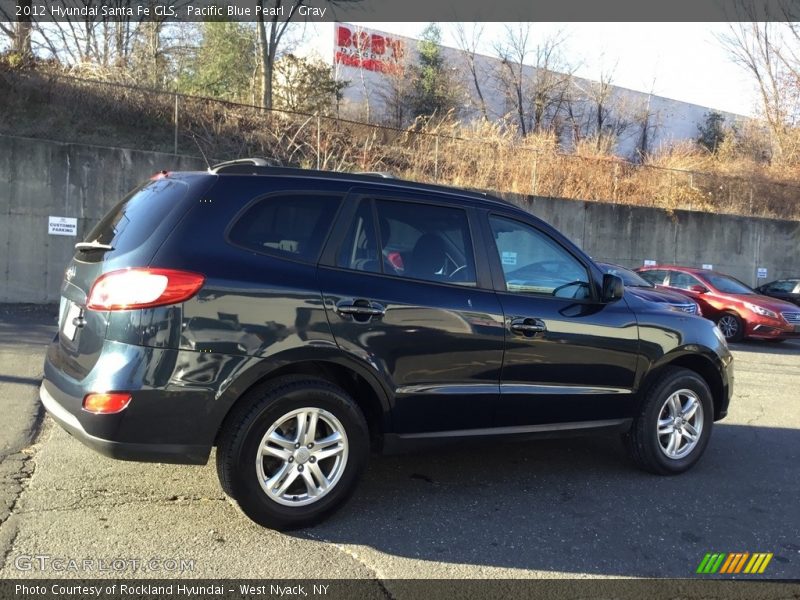 Pacific Blue Pearl / Gray 2012 Hyundai Santa Fe GLS