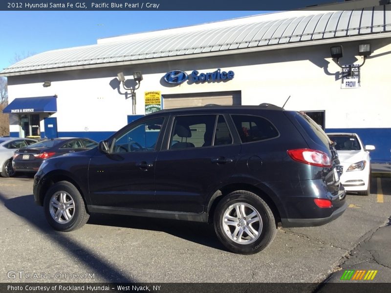 Pacific Blue Pearl / Gray 2012 Hyundai Santa Fe GLS