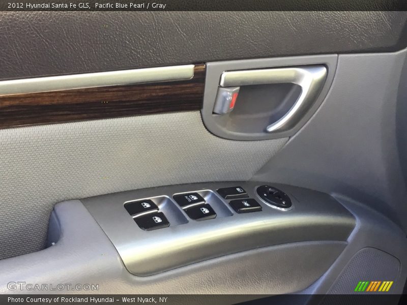 Pacific Blue Pearl / Gray 2012 Hyundai Santa Fe GLS