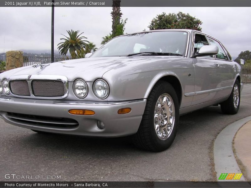 Platinum Silver Metallic / Charcoal 2001 Jaguar XJ XJ8