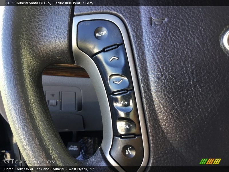 Pacific Blue Pearl / Gray 2012 Hyundai Santa Fe GLS