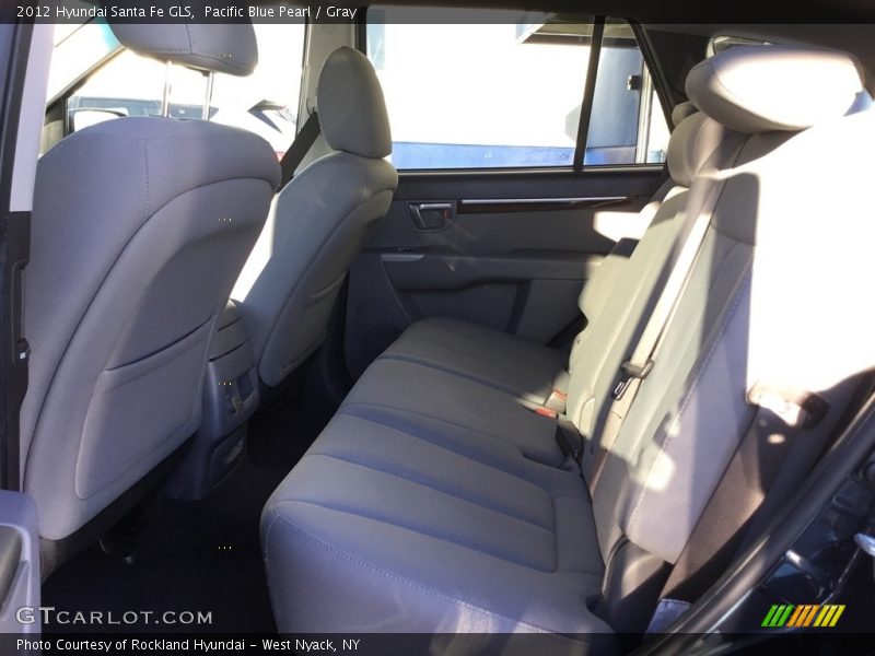 Pacific Blue Pearl / Gray 2012 Hyundai Santa Fe GLS
