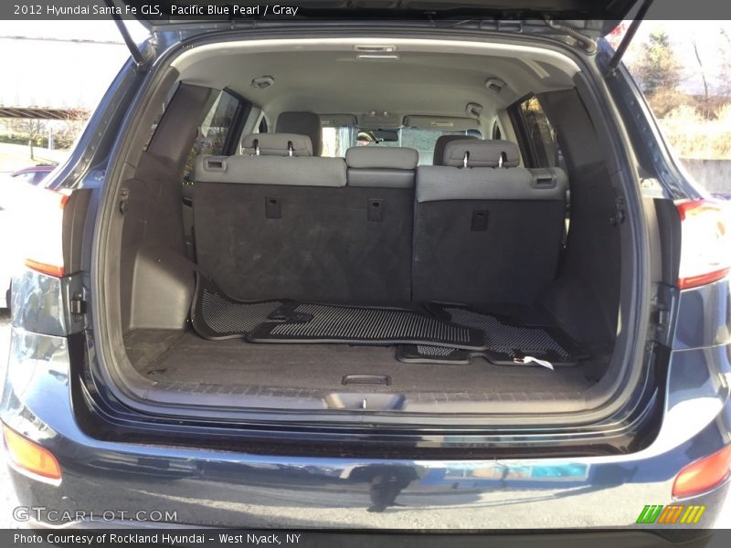 Pacific Blue Pearl / Gray 2012 Hyundai Santa Fe GLS