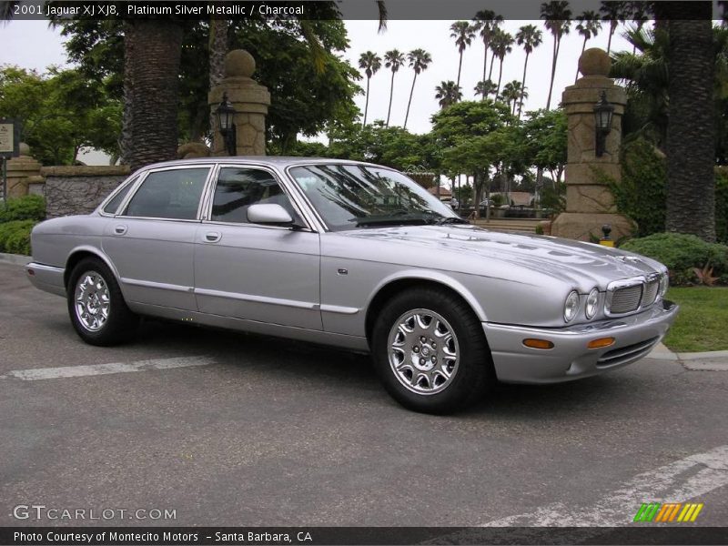 Platinum Silver Metallic / Charcoal 2001 Jaguar XJ XJ8