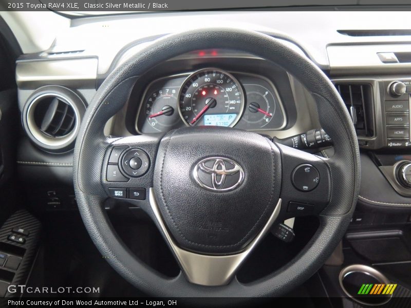 Classic Silver Metallic / Black 2015 Toyota RAV4 XLE
