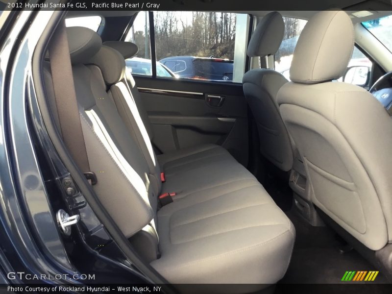 Pacific Blue Pearl / Gray 2012 Hyundai Santa Fe GLS