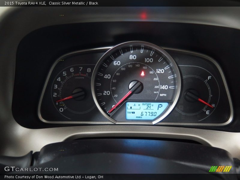 Classic Silver Metallic / Black 2015 Toyota RAV4 XLE