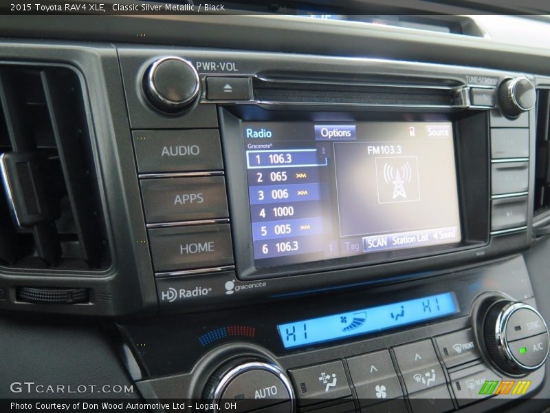 Classic Silver Metallic / Black 2015 Toyota RAV4 XLE