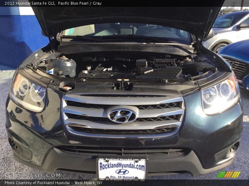 Pacific Blue Pearl / Gray 2012 Hyundai Santa Fe GLS