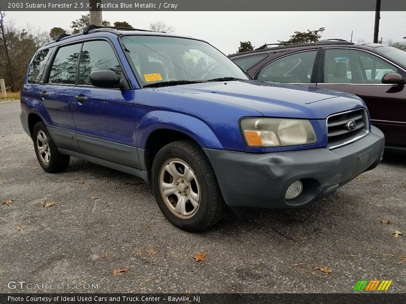 Pacifica Blue Metallic / Gray 2003 Subaru Forester 2.5 X