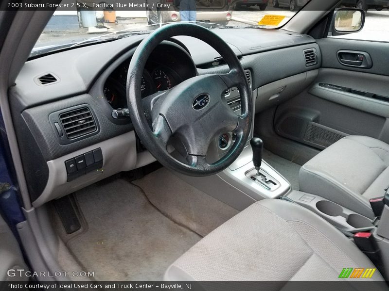 Pacifica Blue Metallic / Gray 2003 Subaru Forester 2.5 X