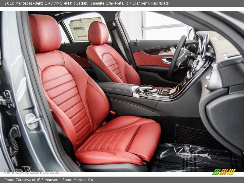  2018 C 43 AMG 4Matic Sedan Cranberry Red/Black Interior