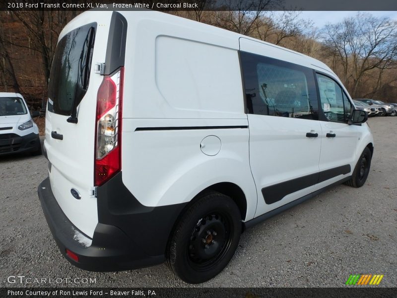 Frozen White / Charcoal Black 2018 Ford Transit Connect XL Van