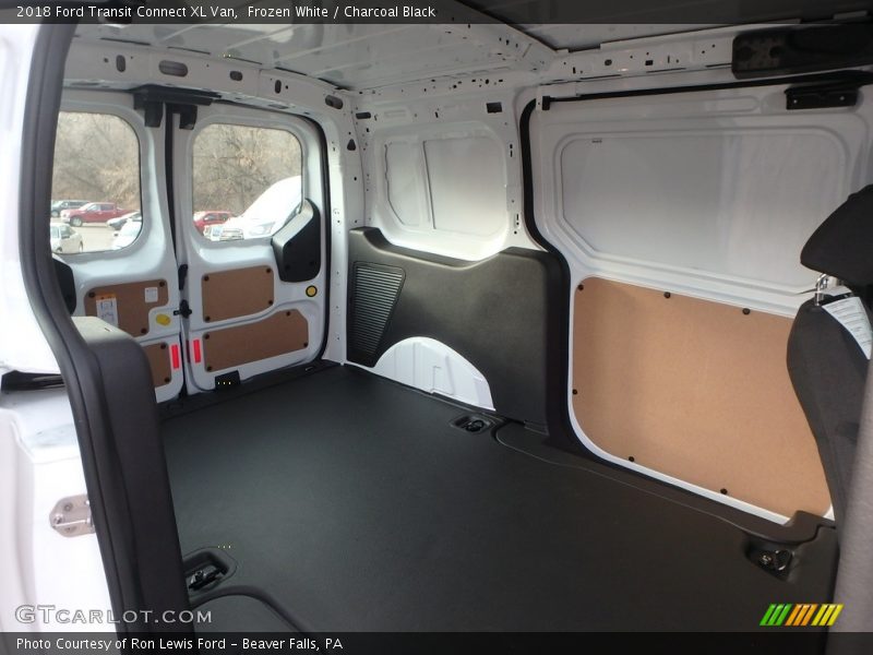 Frozen White / Charcoal Black 2018 Ford Transit Connect XL Van