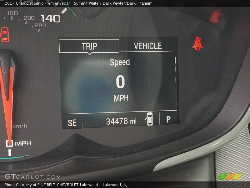 Summit White / Dark Pewter/Dark Titanium 2017 Chevrolet Sonic Premier Sedan