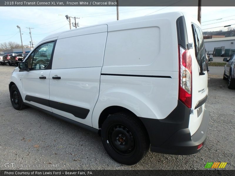 Frozen White / Charcoal Black 2018 Ford Transit Connect XL Van
