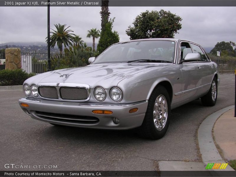 Platinum Silver Metallic / Charcoal 2001 Jaguar XJ XJ8