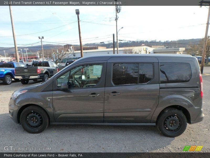 Magnetic / Charcoal Black 2018 Ford Transit Connect XLT Passenger Wagon