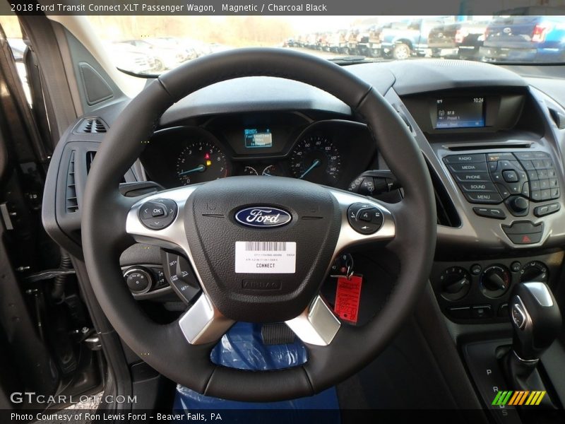 Magnetic / Charcoal Black 2018 Ford Transit Connect XLT Passenger Wagon