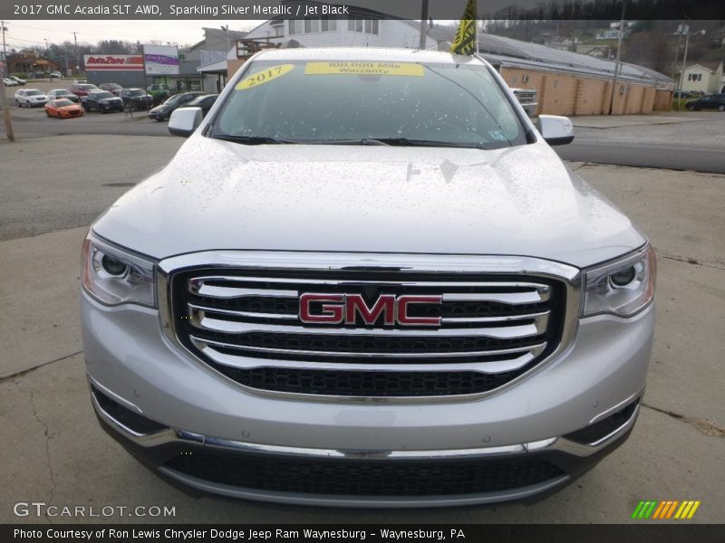 Sparkling Silver Metallic / Jet Black 2017 GMC Acadia SLT AWD
