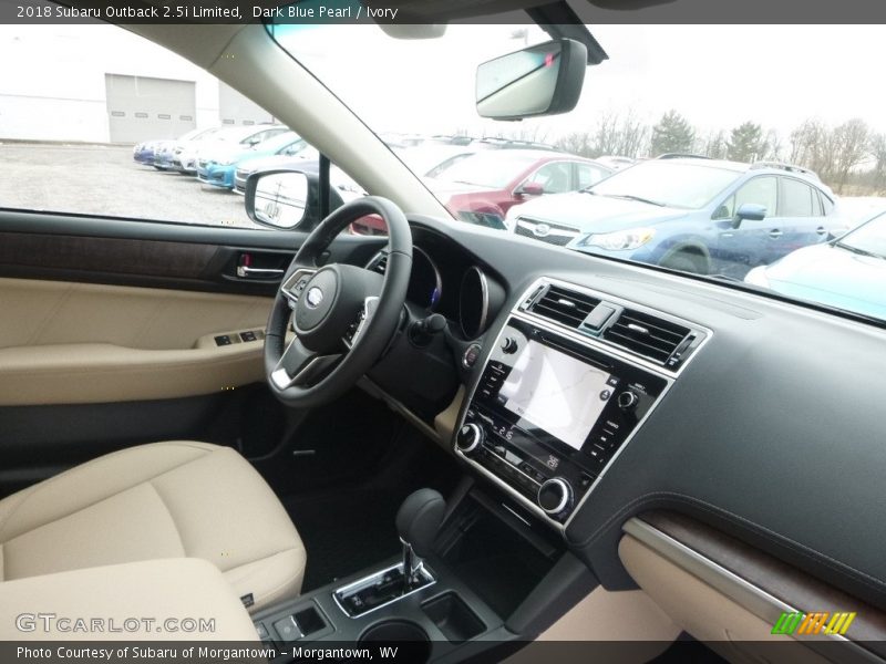 Dark Blue Pearl / Ivory 2018 Subaru Outback 2.5i Limited