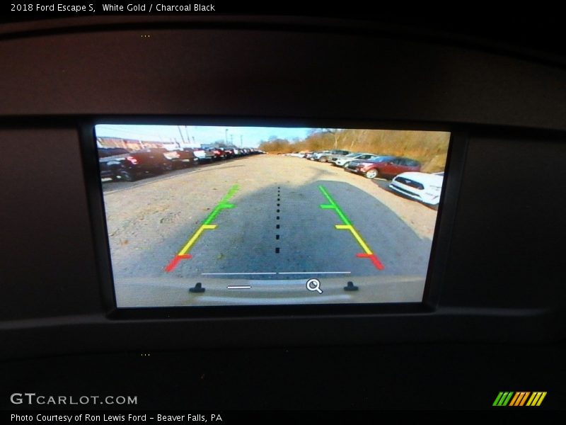 White Gold / Charcoal Black 2018 Ford Escape S