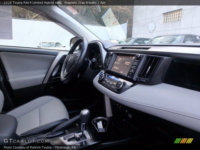 Magnetic Gray Metallic / Ash 2016 Toyota RAV4 Limited Hybrid AWD