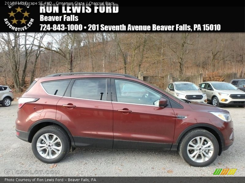 Cinnamon Glaze / Charcoal Black 2018 Ford Escape SE 4WD