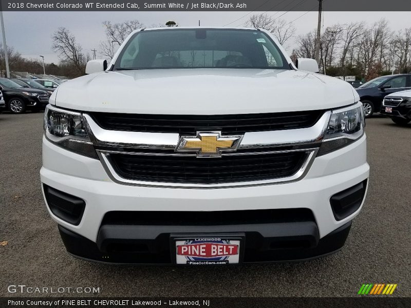 Summit White / Jet Black/Dark Ash 2018 Chevrolet Colorado WT Extended Cab