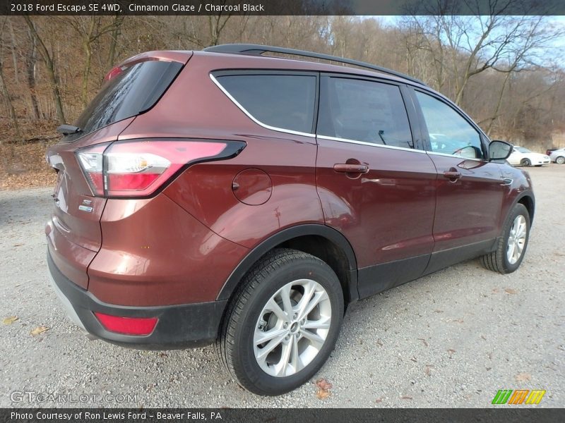 Cinnamon Glaze / Charcoal Black 2018 Ford Escape SE 4WD