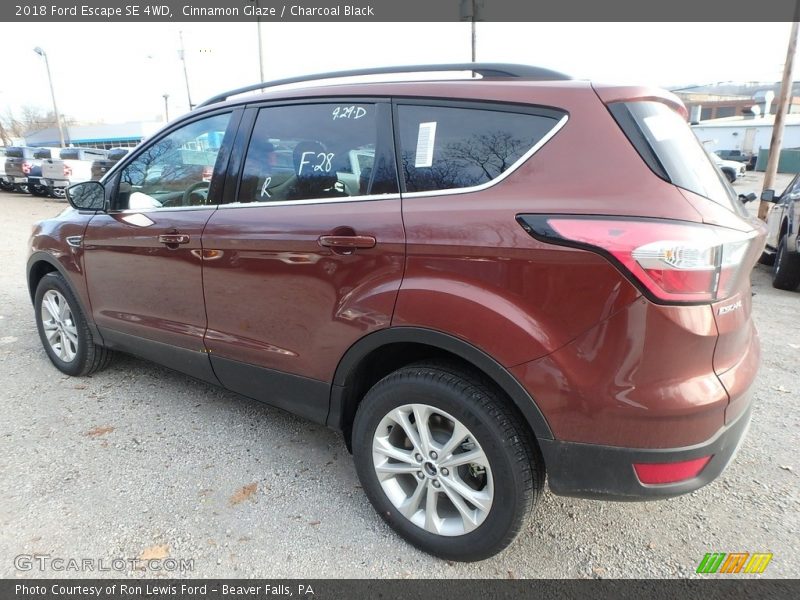 Cinnamon Glaze / Charcoal Black 2018 Ford Escape SE 4WD